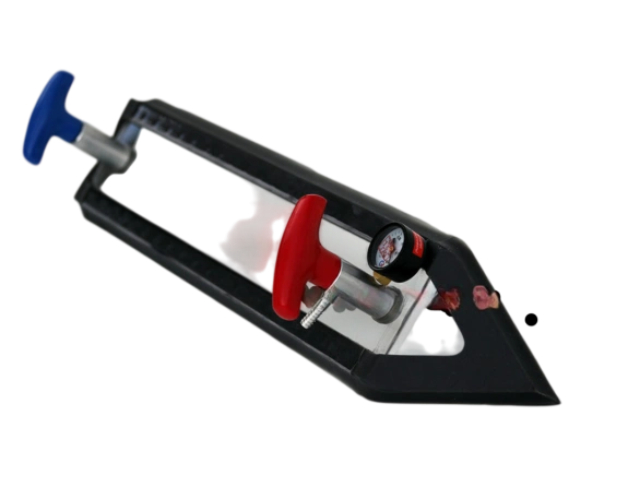 Рамка вакуумная угловая (внутренний угол) с вакуумметром и ручками-клапанами (75х630 мм) 1