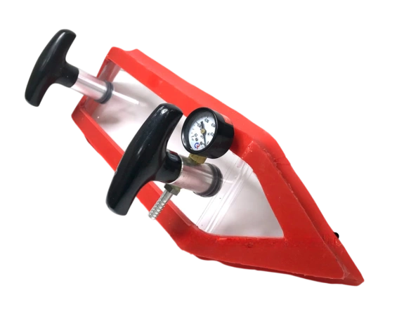 Рамка вакуумная угловая (внутренний угол) с вакуумметром и ручками (75х630 мм) 1