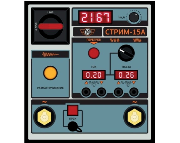Магнитопорошковый дефектоскоп СТРИМ-15А переносной 1