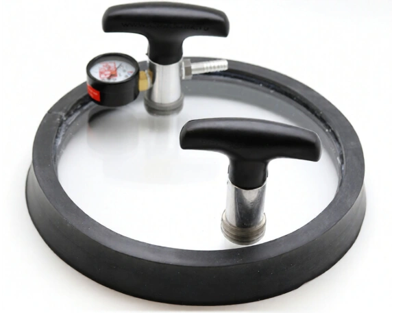 Рамка вакуумная плоская круглая с вакуумметром 1