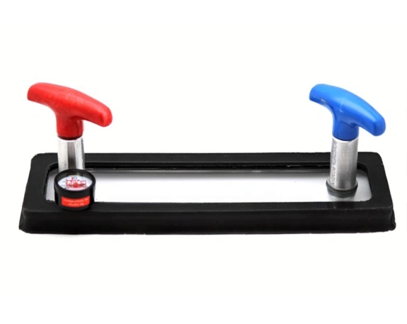 Рамка вакуумная плоская с вакуумметром и ручками-клапанами (73х340 мм) 1