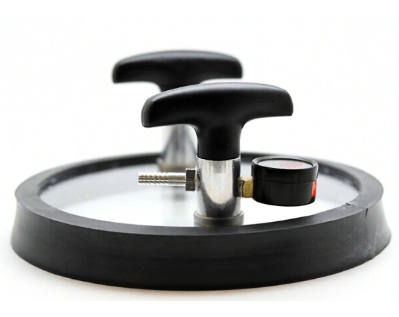 Рамка вакуумная плоская круглая с вакуумметром 2