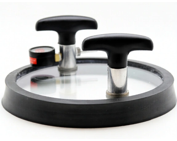 Рамка вакуумная плоская круглая с вакуумметром 3