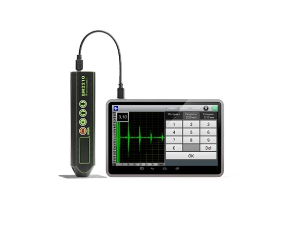 Мини ЭМА толщиномер EM2210 2