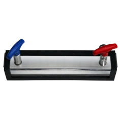 Рамка вакуумная угловая (внешний угол) с вакуумметром и ручками-клапанами (65х65х400 мм)