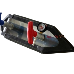 Рамка вакуумная угловая (внутренний угол) с вакуумметром и ручками-клапанами (80х380 мм)