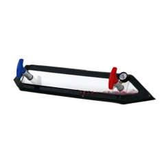 Рамка вакуумная угловая (внутренний угол) с вакуумметром и ручками-клапанами (75х630 мм)