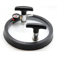 Рамка вакуумная плоская круглая с вакуумметром