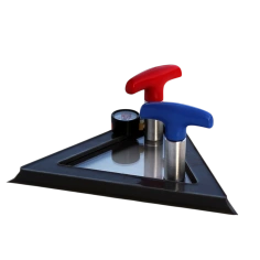 Рамка вакуумная треугольная с вакуумметром и ручками-клапанами