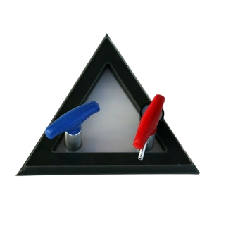 Рамка вакуумная треугольная с вакуумметром и ручками-клапанами